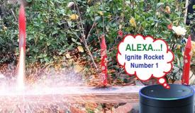 Alexa based Voice Controlled Rocket Launcher 